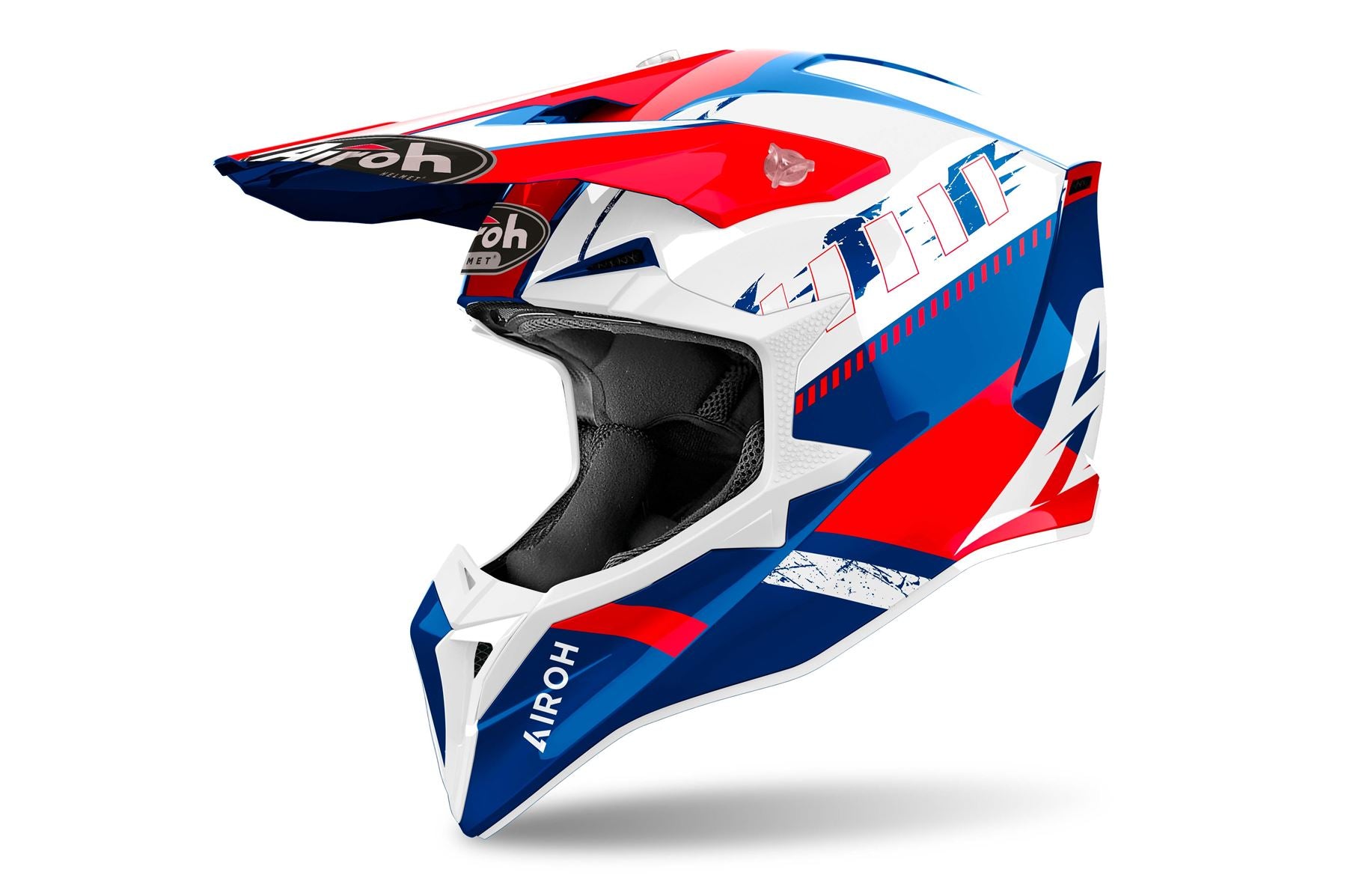 Airoh Helmet 2024 Wraaap Feel Blue Red Gloss